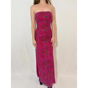 Y2K Fairy Vintage Beaded Strapless Prom Dress